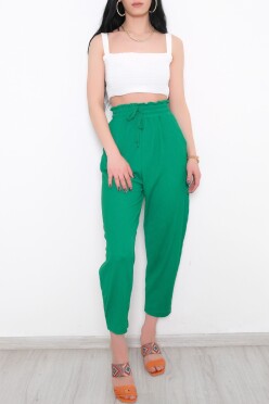 Beli Lastikli Pantolon Yeşil - 10534.1059. - 4