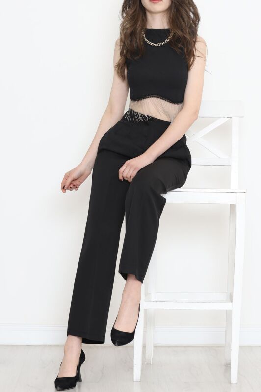 Beli Pensli Pantolon Siyah - 20857.683. - 4