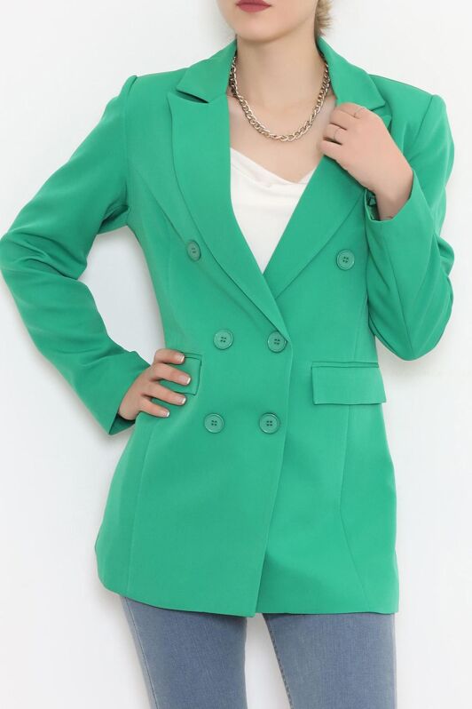 Blazer Ceket Yeşil - 15528.791. - 1