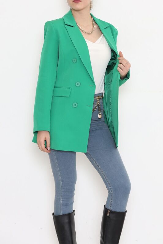Blazer Ceket Yeşil - 15528.791. - 2