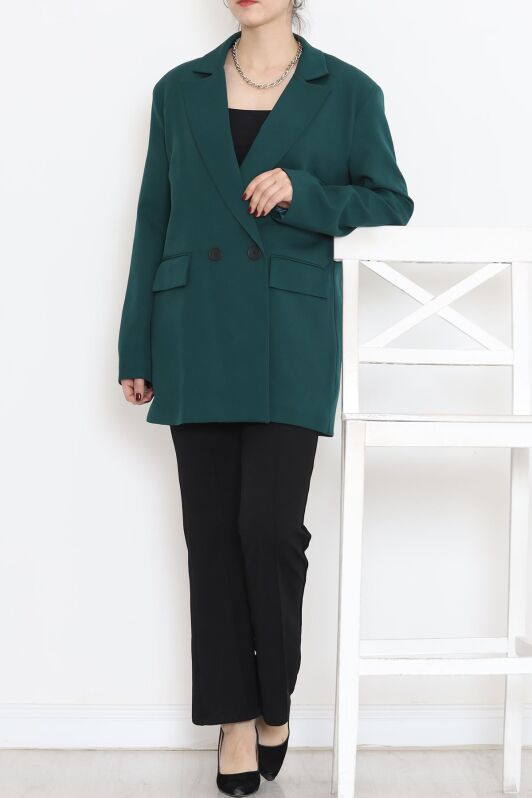 Blazer Ceket Zümrüt - 16612.1811. - 2