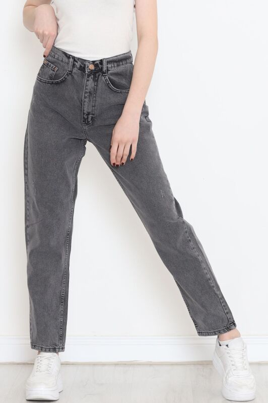 Boyfriend Kot Pantolon Gri - 706.1367. - 2