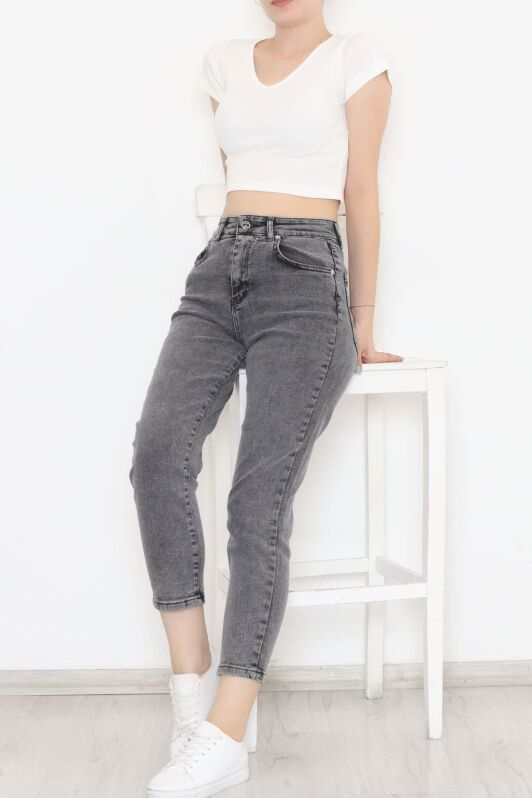 Boyfriend Kot Pantolon Gri1 - 11917.1431. - 4