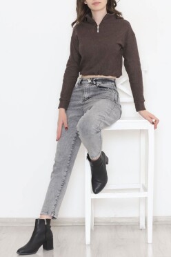 Boyfriend Kot Pantolon Gri2 - 11917.1431. - 4