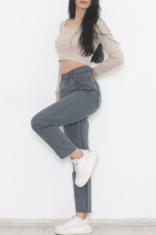 Boyfriend Kot Pantolon Yeşil - 8756.1431. - 2