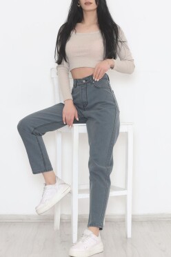 Boyfriend Kot Pantolon Yeşil - 8756.1431. - 3