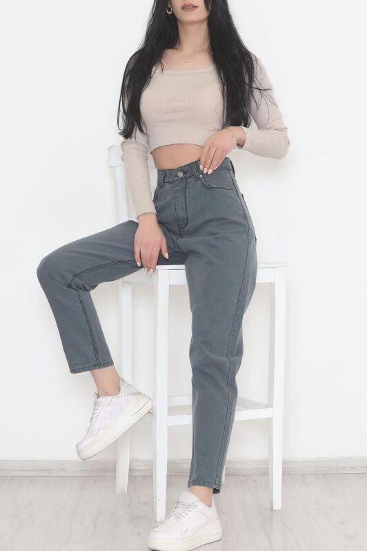 Boyfriend Kot Pantolon Yeşil - 8756.1431. - 3