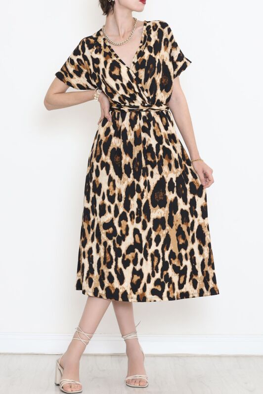 Bürümcük Leopar Elbise Leopar - 10006.1567. - 3