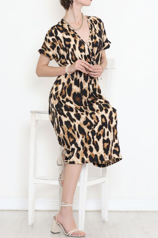 Bürümcük Leopar Elbise Leopar - 10006.1567. - 4