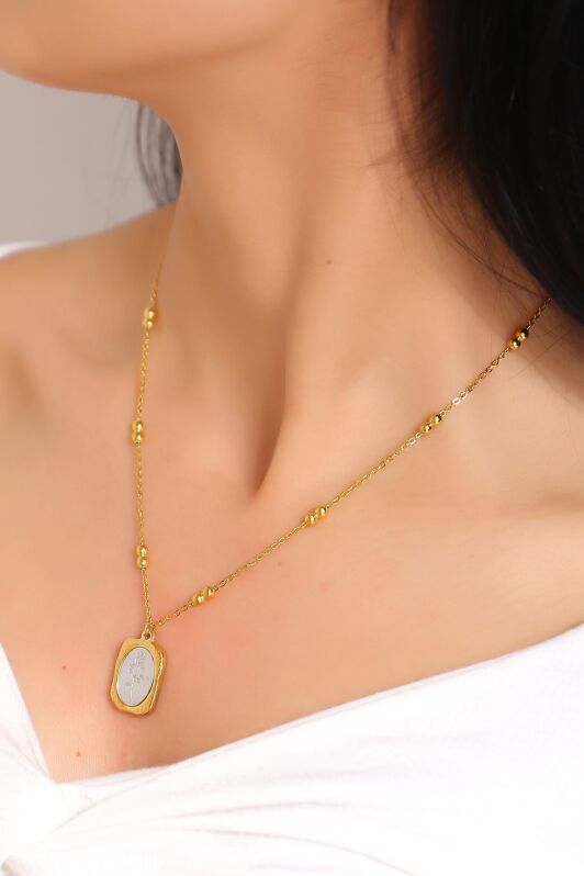 Çelik Kolye Gold15 - 17212.1805. - 1