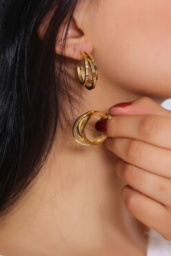 Çelik Küpe Gold9 - 17251.1804. - 1