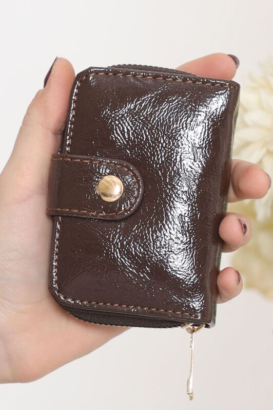 Çıtçıtlı Cüzdan Kahve - 15275.1787. - 1