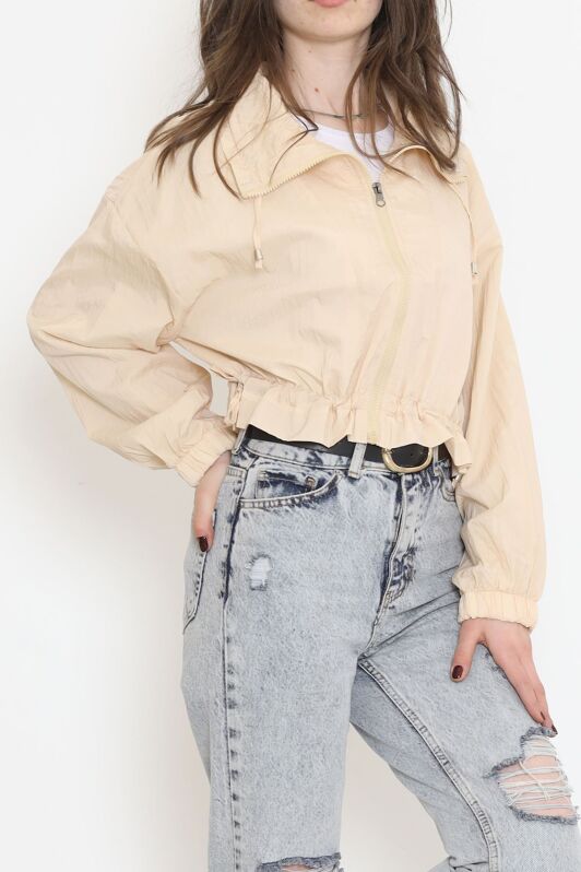 Crop Ceket Bej - 2298.1367. - 2