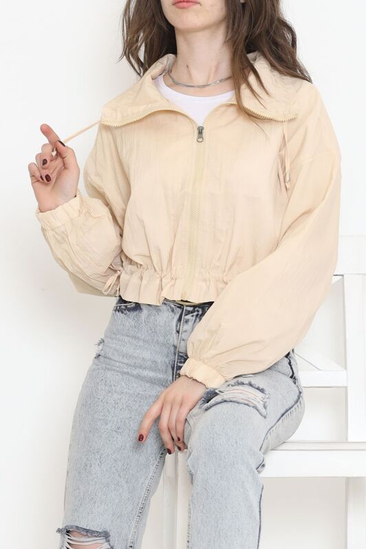 Crop Ceket Bej - 2298.1367. - 4