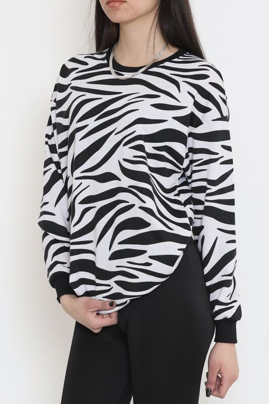 Desenli Crop Sweat Zebra - 12439.1567. - 2