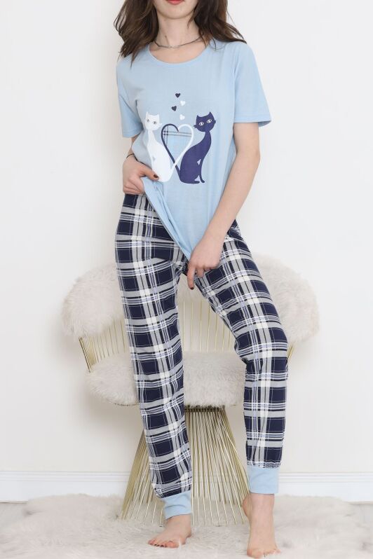 Desenli Pijama Takımı Bebemavi - 15279.1773. - 2