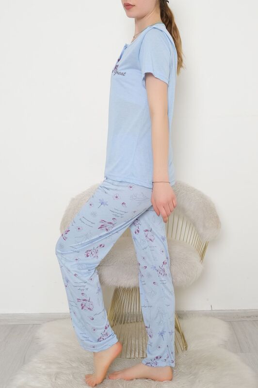 Düğmeli Pijama Takımı Bebemavi - 704.1287. - 2