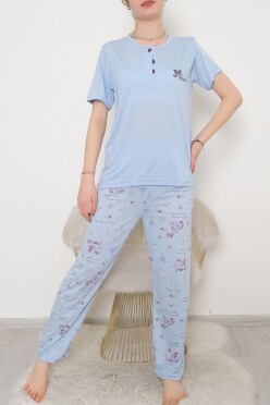 Düğmeli Pijama Takımı Bebemavi - 704.1287. - 3