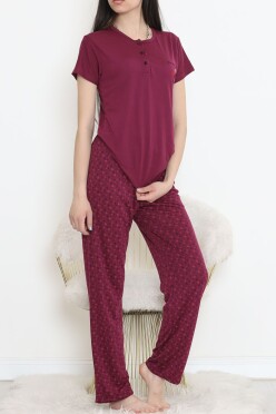 Düğmeli Pijama Takımı Koyumürdüm - 704.1287. - 3