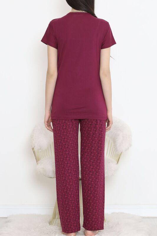 Düğmeli Pijama Takımı Koyumürdüm - 704.1287. - 4