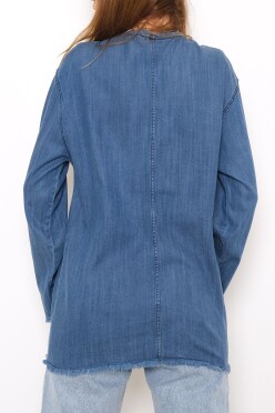 Gabardin Ceket Mavi - 1605.1367. - 5