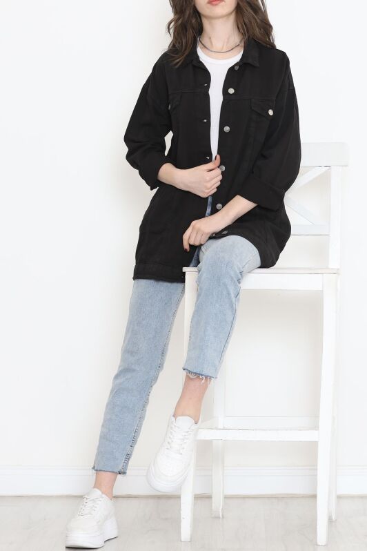 Gabardin Ceket Siyah2 - 9002.1367. - 5