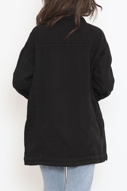 Gabardin Ceket Siyah2 - 9002.1367. - 6