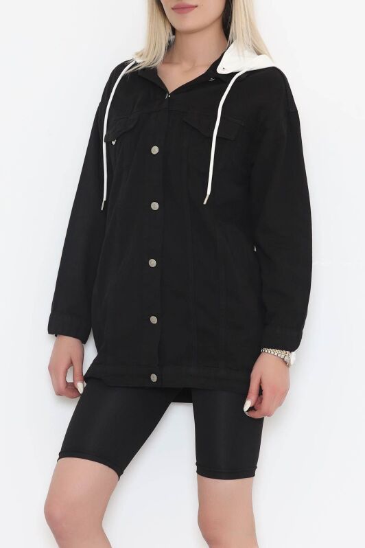 Gabardin Ceket Siyahekru - 9002.1367. - 2