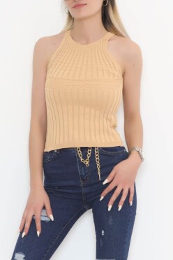 Halter Yaka Fitilli Atlet Sütlükahve - 943.1019. - 1