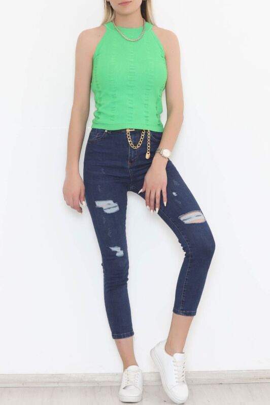 Halter Yaka Triko Atlet Açıkyeşil - 906.1019. - 3