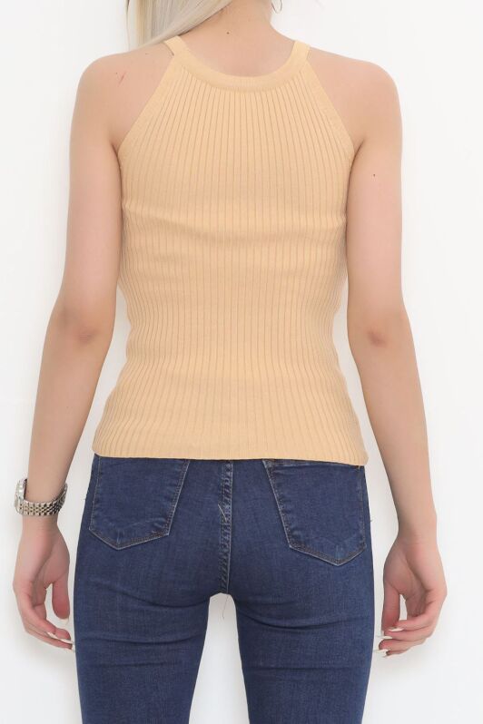 Halter Yaka Triko Atlet Sütlükahve - 933.1019. - 5
