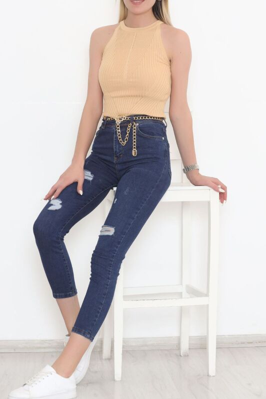 Halter Yaka Triko Atlet Sütlükahve - 933.1019. - 8