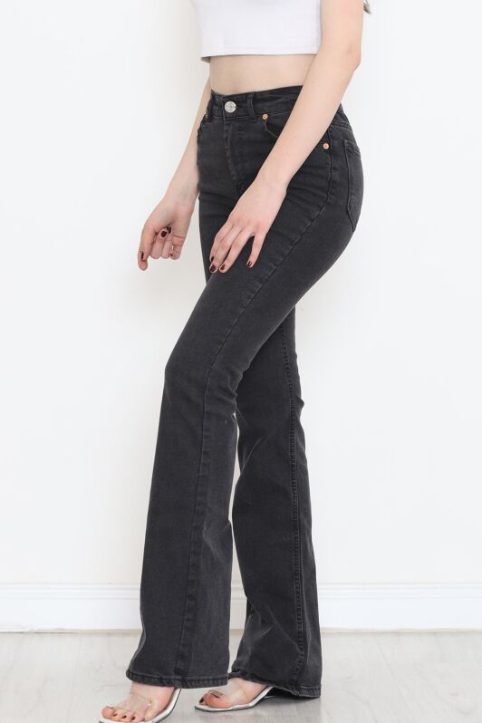 İspanyol Paça Kot Pantolon Füme1 - 17274.1431. - 2