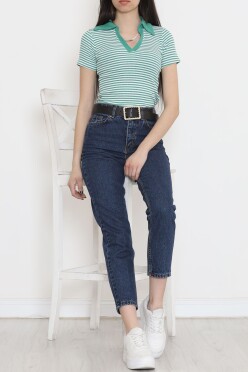 Kaşkorse Polo Yaka Tişört Yeşil - 15272.1567. - 2