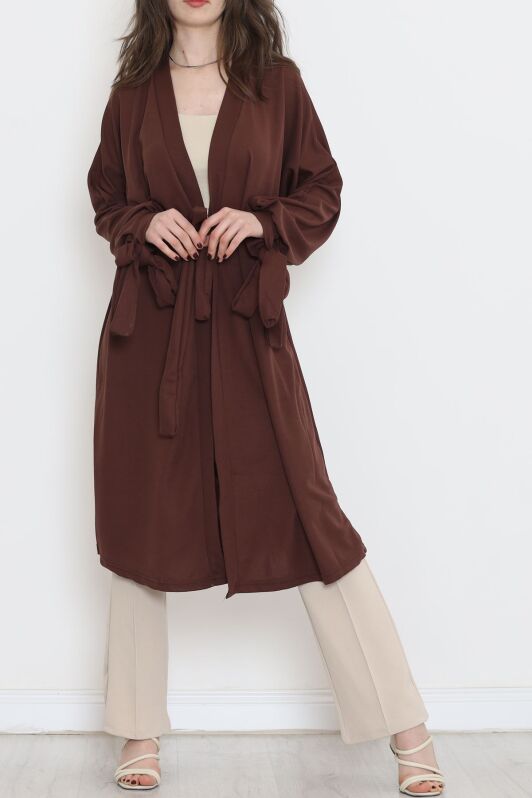 Kemerli Kimono Kahve - 10015.1778. - 3
