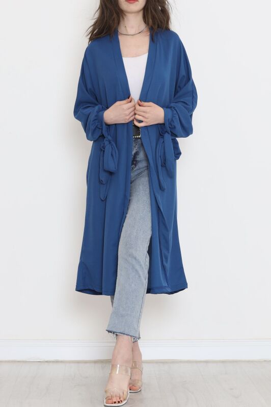 Kemerli Kimono Mavi - 10015.1778. - 1