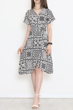 Kimono Elbise Beyazsiyah - 152341.701. - 1