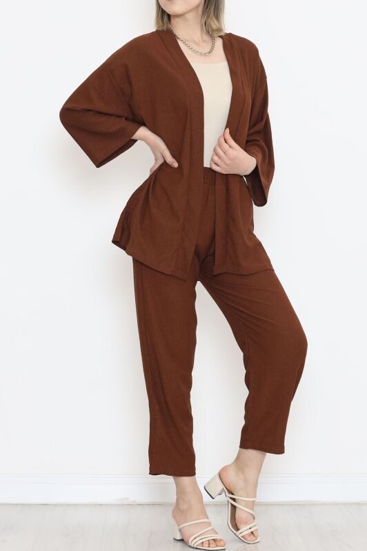 Kimono Takım Acıkahve - 12176.1254. - 1