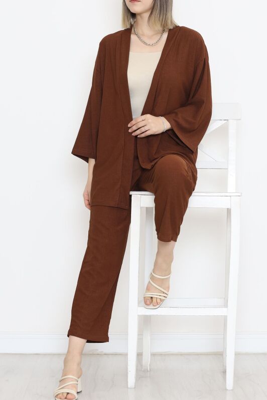 Kimono Takım Acıkahve - 12176.1254. - 2