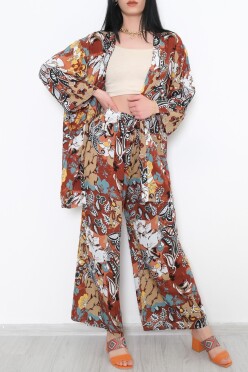 Kimono Takım Bejdesenli - 10553.1095. - 5