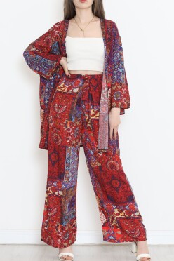 Kimono Takım Bordo - 10553.1095. - 1