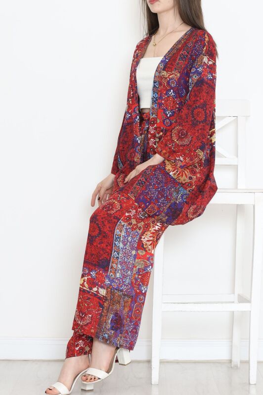 Kimono Takım Bordo - 10553.1095. - 3