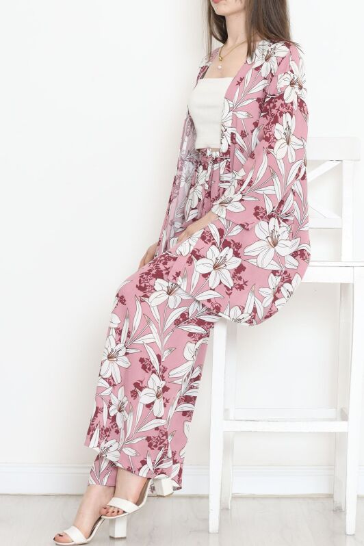 Kimono Takım Gülkurusu - 10553.1095. - 3