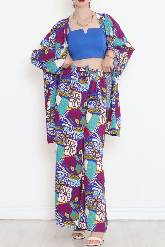Kimono Takım Maviyeşil - 10553.1095. - 3