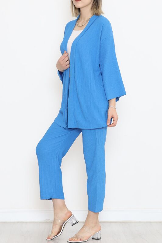 Kimono Takım Saks - 12176.1254. - 2