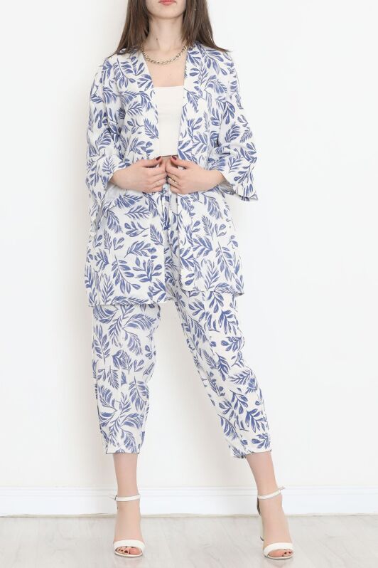 Kimono Takım Saks - 152342.701. - 1