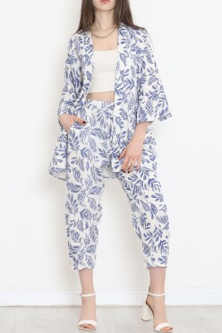 Kimono Takım Saks - 152342.701. - 2