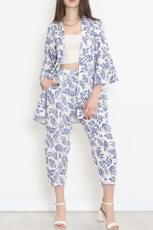 Kimono Takım Saks - 152342.701. - 2