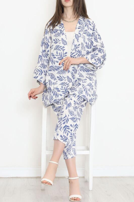 Kimono Takım Saks - 152342.701. - 3