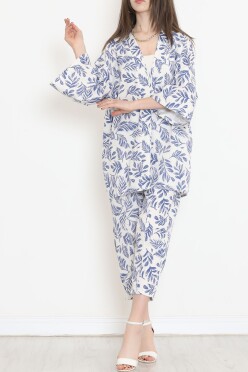 Kimono Takım Saks - 152342.701. - 4